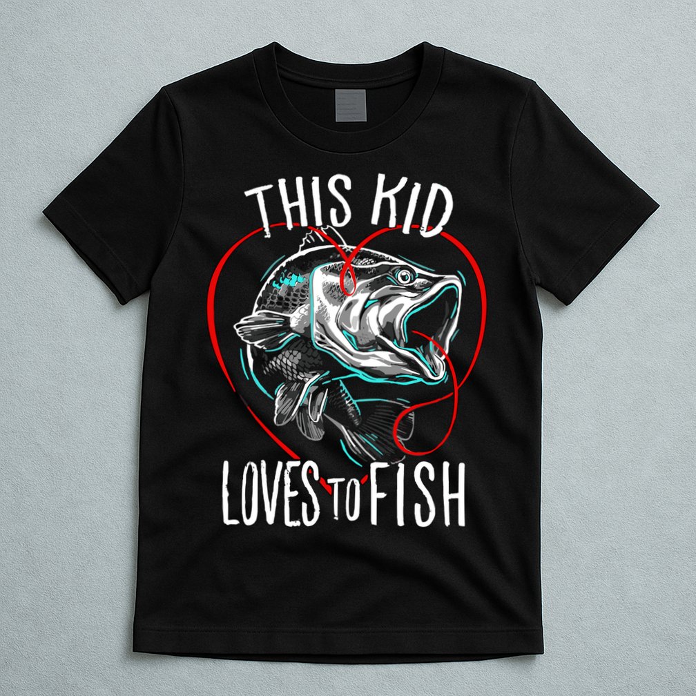 Kids Fishing Loves To Fish T-Shirt