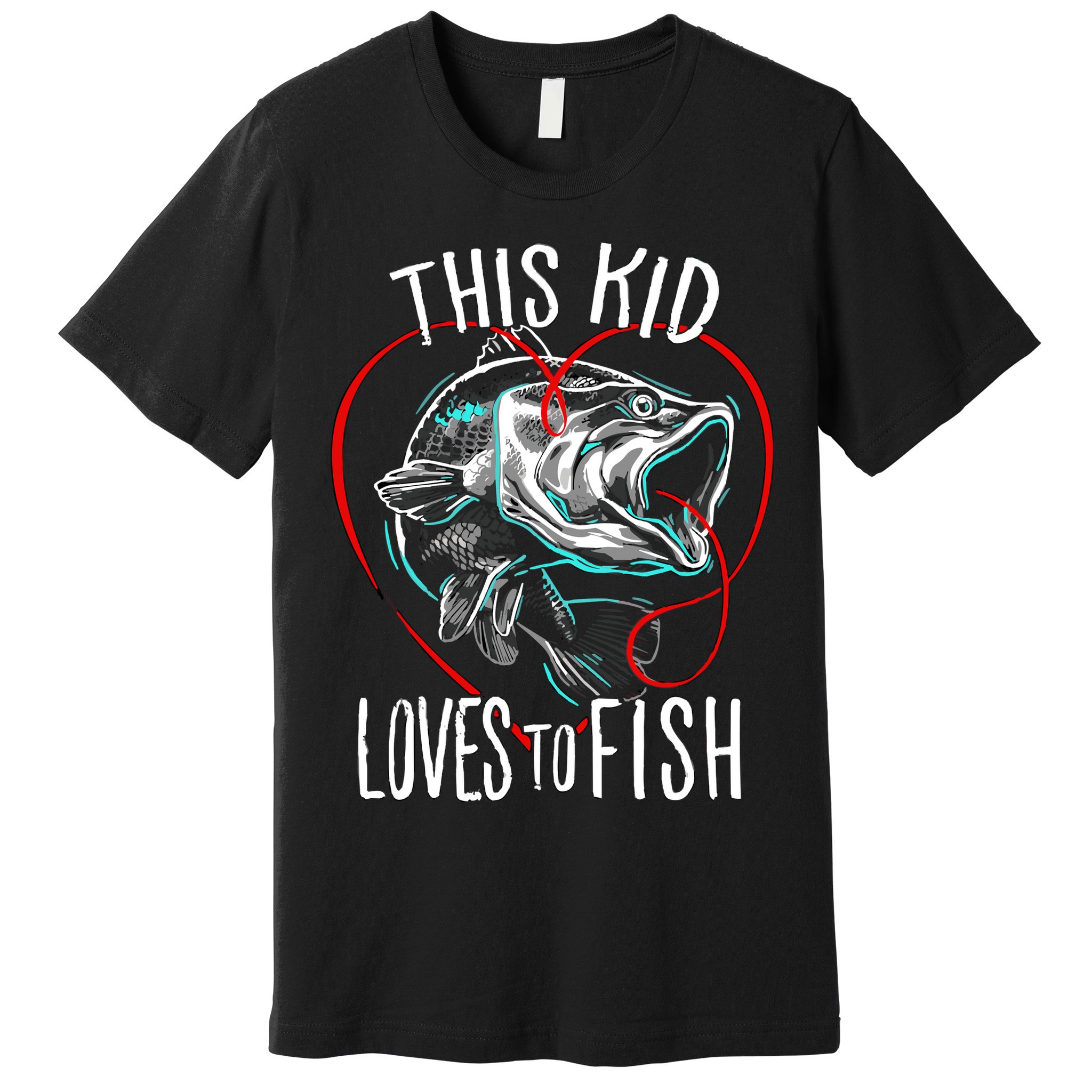 Kids Fishing Loves To Fish Premium T-Shirt