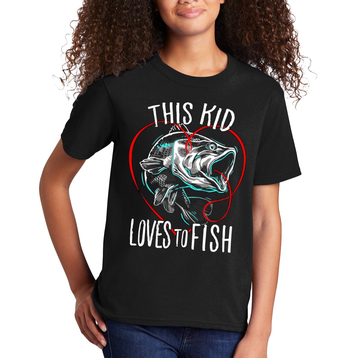 Kids Fishing Loves To Fish Kids T-Shirt