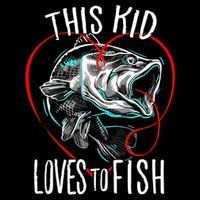 Kids Fishing Loves To Fish Zip Tote Bag