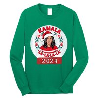 Kamala Fa La La La Funny Christmas 2024 Holiday Harris Walz Premium Long Sleeve Shirt