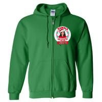 Kamala Fa La La La Funny Christmas 2024 Holiday Harris Walz Premium Full Zip Hoodie