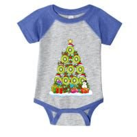 Kiwi Fruit Lover Xmas Lights Funny Kiwi Fruit Christmas Tree Gift Infant Baby Jersey Bodysuit