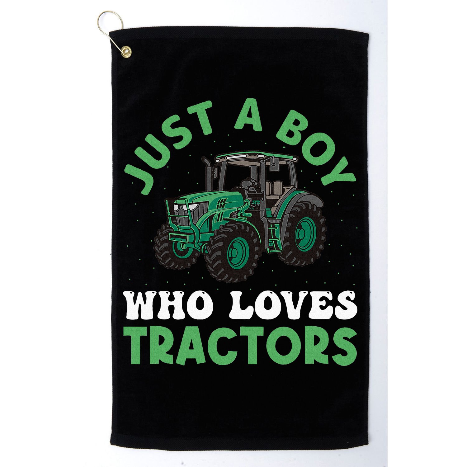 Kids Farm Lifestyle Just A Boy Who Loves Tractors Golf Towel