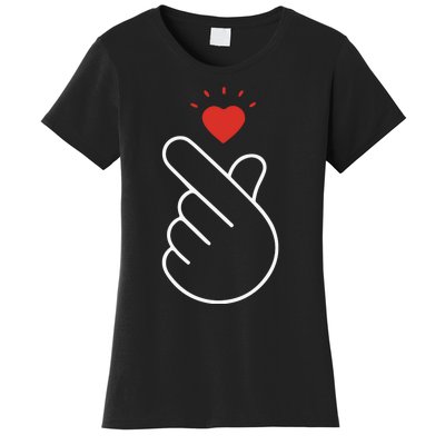 Korean Finger Love Symbol Women's T-Shirt