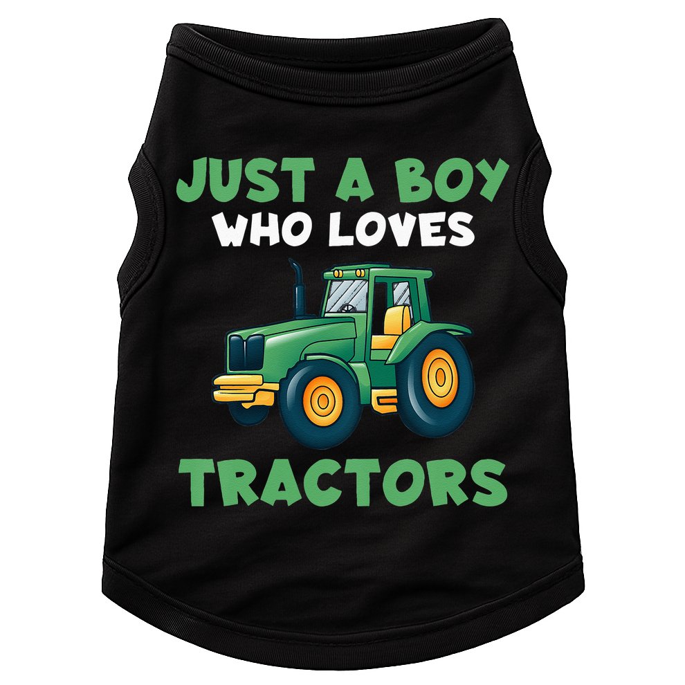 Kids Farm Lifestyle Just A Boy Who Loves Tractors Doggie Tank