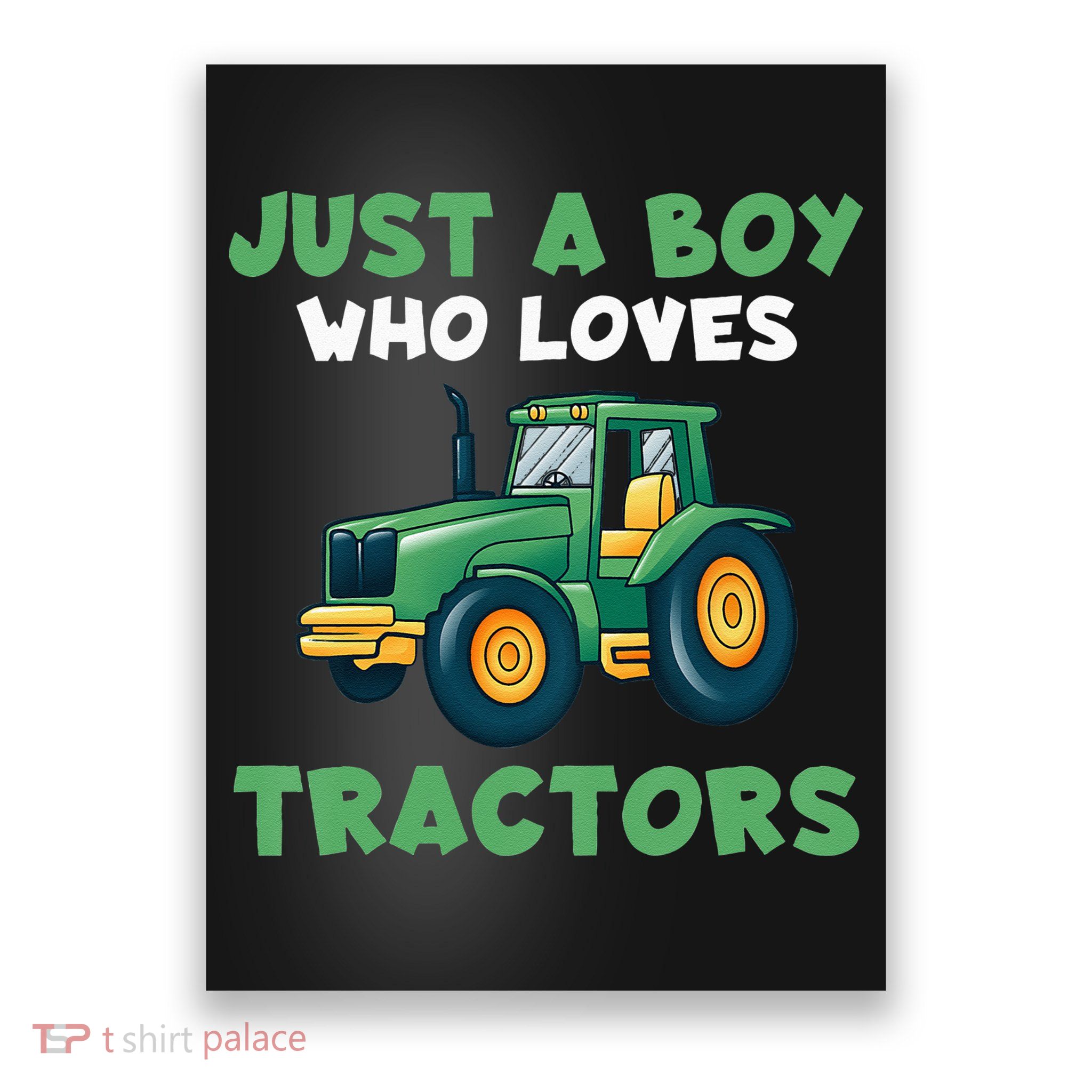 Kids Farm Lifestyle Just A Boy Who Loves Tractors Poster