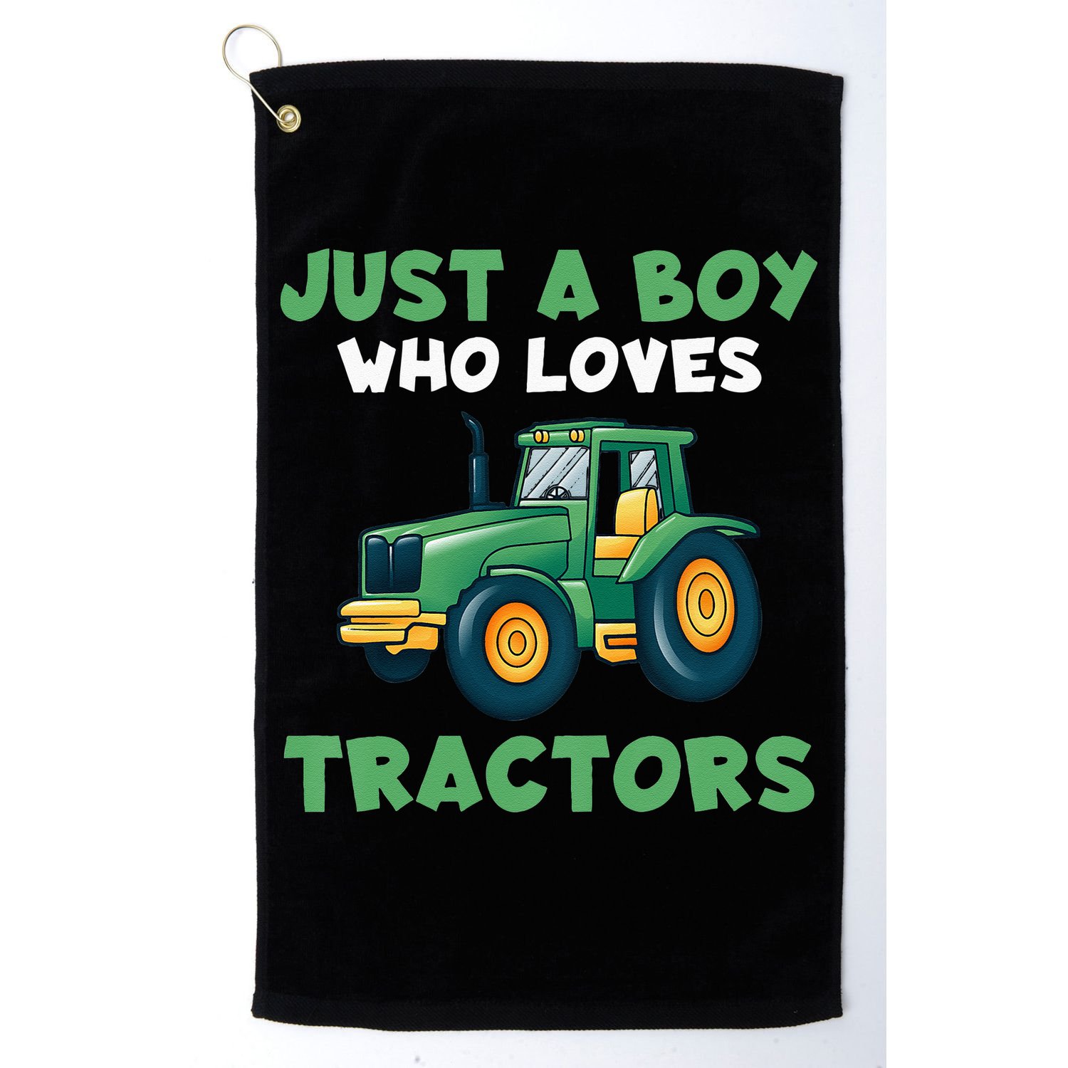 Kids Farm Lifestyle Just A Boy Who Loves Tractors Golf Towel