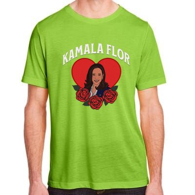 Kamala Flor Latinas Con Harris Democrats Support Kamala Adult ChromaSoft Performance T-Shirt