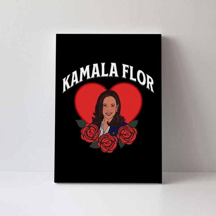 Kamala Flor Latinas Con Harris Democrats Support Kamala Canvas