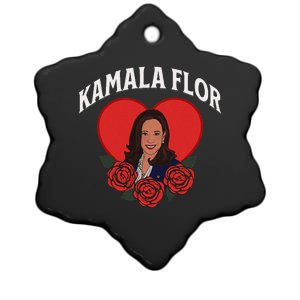 Kamala Flor Latinas Con Harris Democrats Support Kamala Ceramic Star Ornament