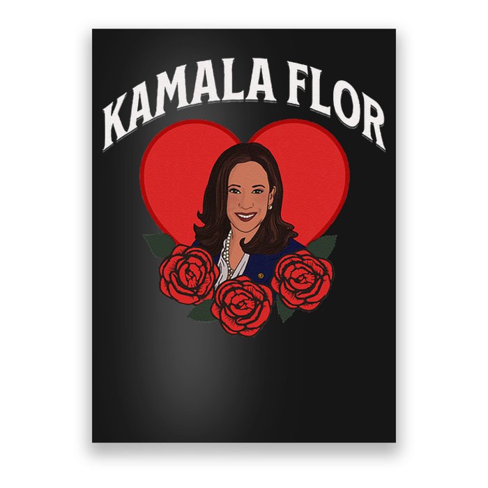 Kamala Flor Latinas Con Harris Democrats Support Kamala Poster