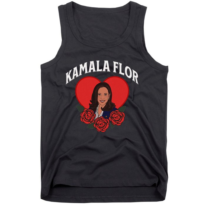 Kamala Flor Latinas Con Harris Democrats Support Kamala Tank Top