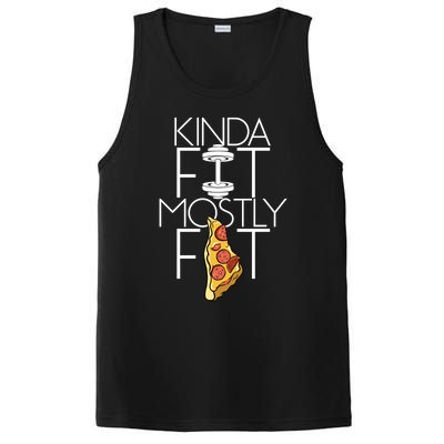 Kinda Fit Mostly Fat Fitness Workout Kinda Fit Mostly Fat Funny Gift PosiCharge Competitor Tank