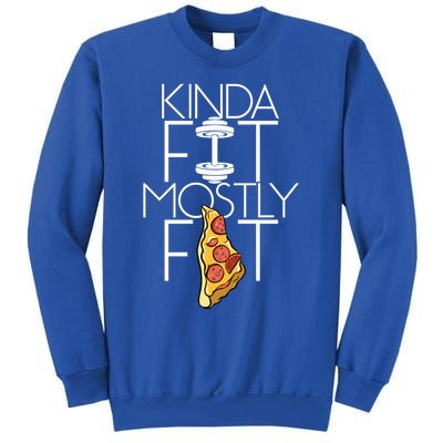 Kinda Fit Mostly Fat Fitness Workout Kinda Fit Mostly Fat Funny Gift Sweatshirt