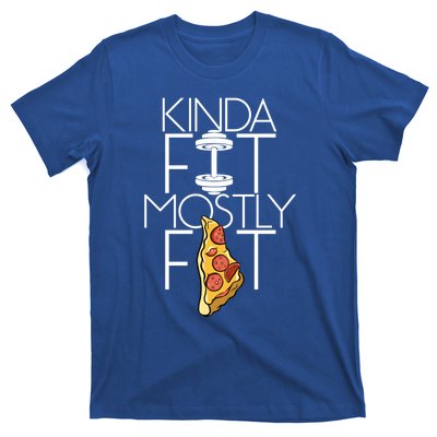 Kinda Fit Mostly Fat Fitness Workout Kinda Fit Mostly Fat Funny Gift T-Shirt