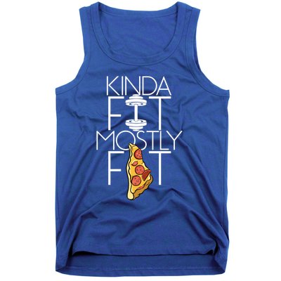 Kinda Fit Mostly Fat Fitness Workout Kinda Fit Mostly Fat Funny Gift Tank Top