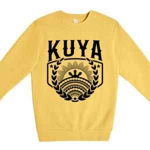 Kuya Family Matching Filipino Tribal Gift Premium Crewneck Sweatshirt