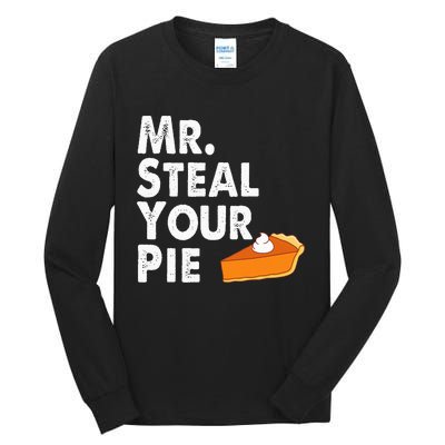 Kids Funny Mr Steal Your Pie Thanksgiving Tall Long Sleeve T-Shirt