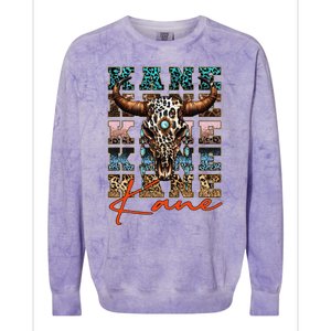 Kane First Name Personalized Apparel Proud Name Humor Colorblast Crewneck Sweatshirt