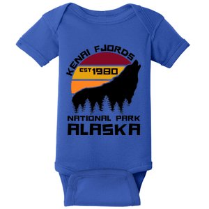 Kenai Fjords National Park Alaska Wolf Nature Outdoors Gift Baby Bodysuit