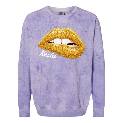 K.E.S.H.A First Name Colorblast Crewneck Sweatshirt