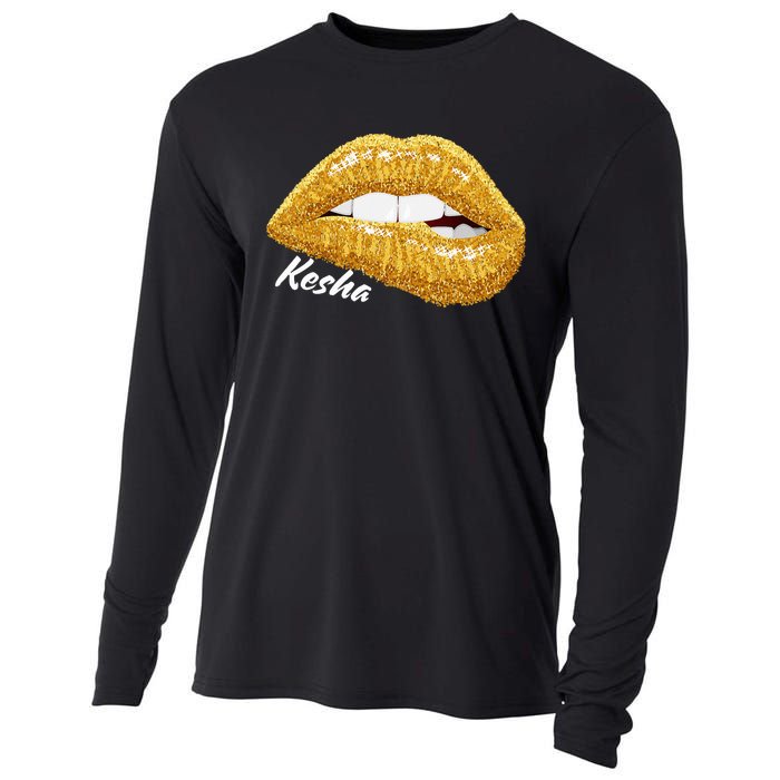 K.E.S.H.A First Name Cooling Performance Long Sleeve Crew