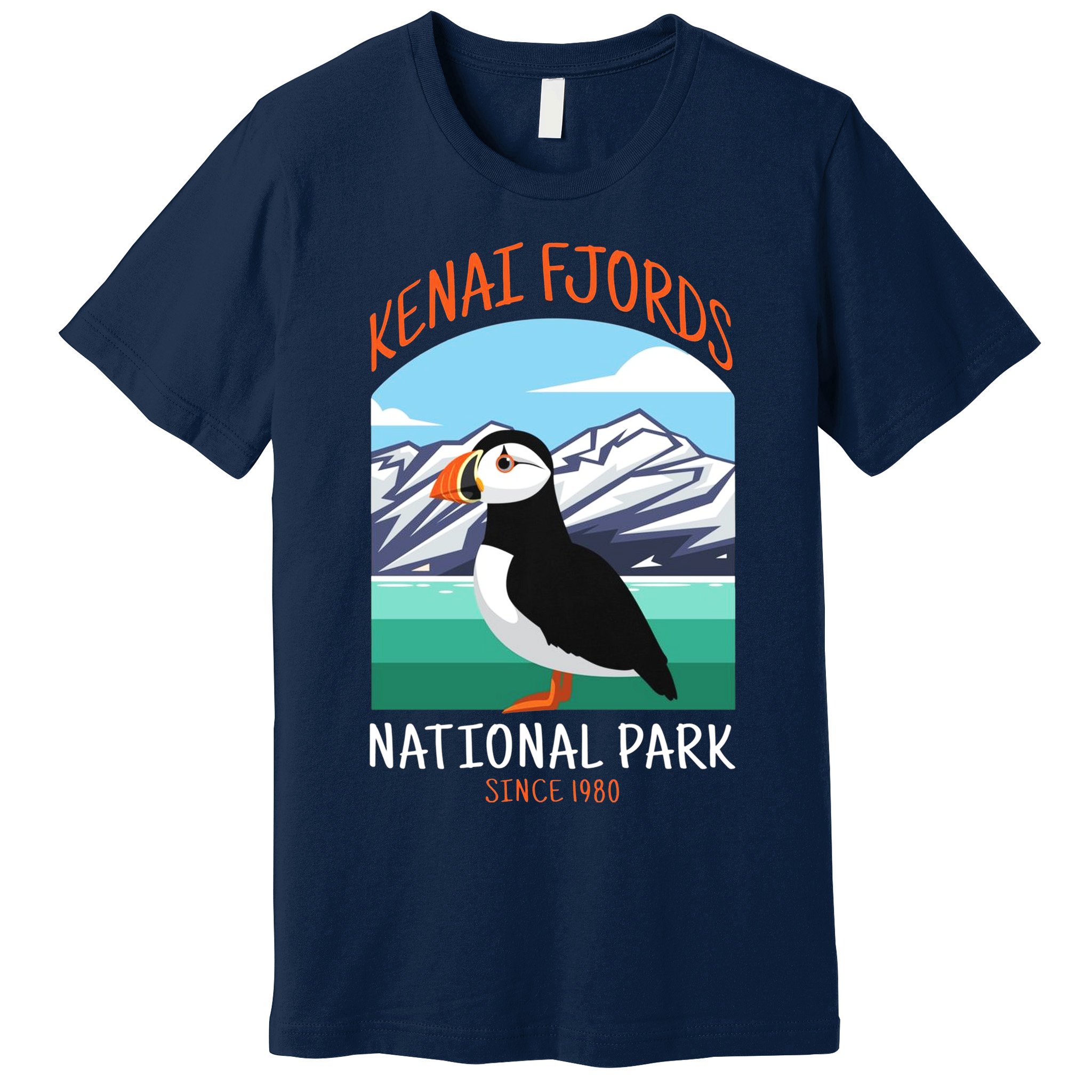 Kenai Fjords National Park Us Puffin Bird Alaska Premium T-Shirt