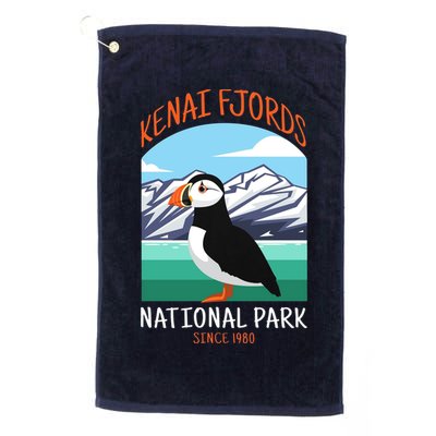 Kenai Fjords National Park Us Puffin Bird Alaska Golf Towel