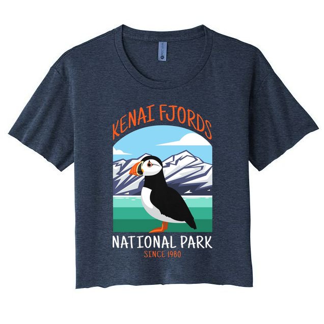 Kenai Fjords National Park Us Puffin Bird Alaska Crop Top