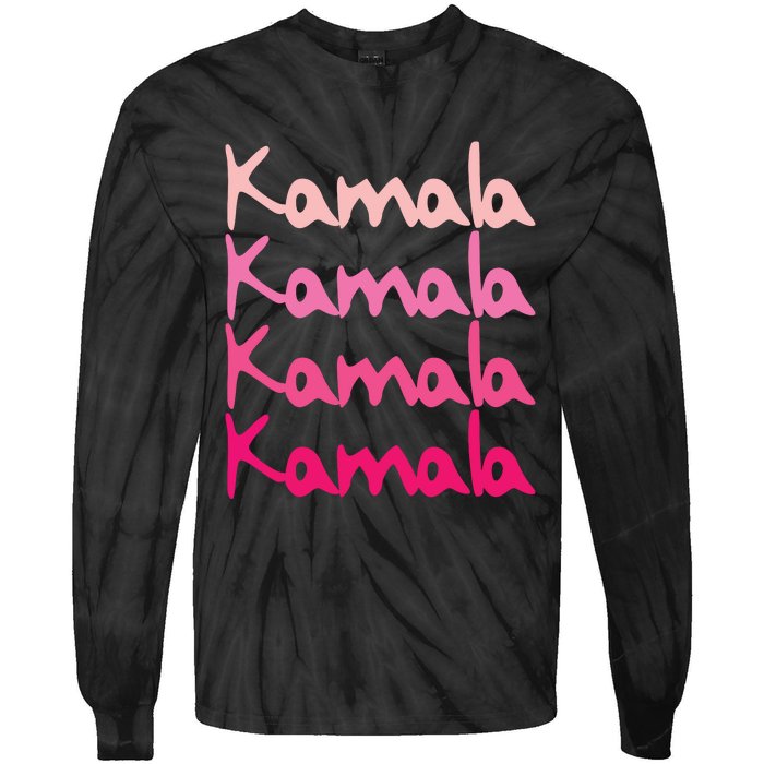 Kamala First Name Boy Girl Tie-Dye Long Sleeve Shirt