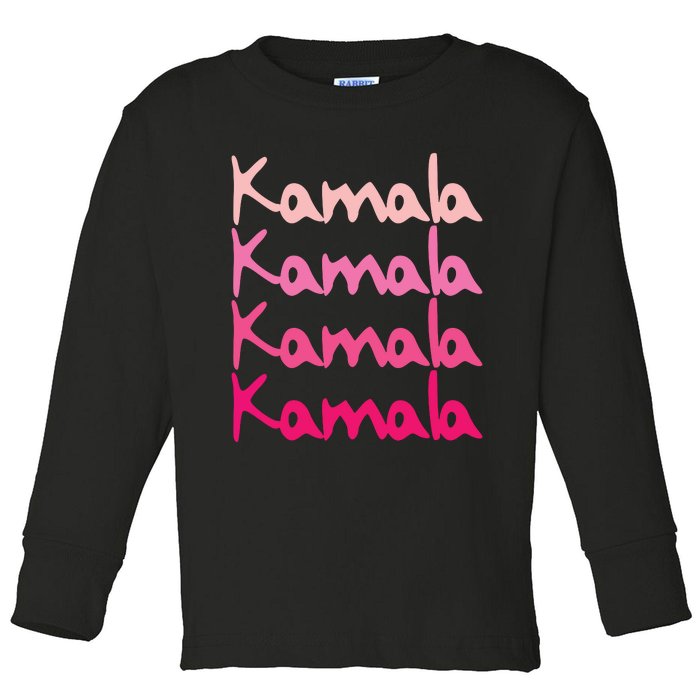 Kamala First Name Boy Girl Toddler Long Sleeve Shirt