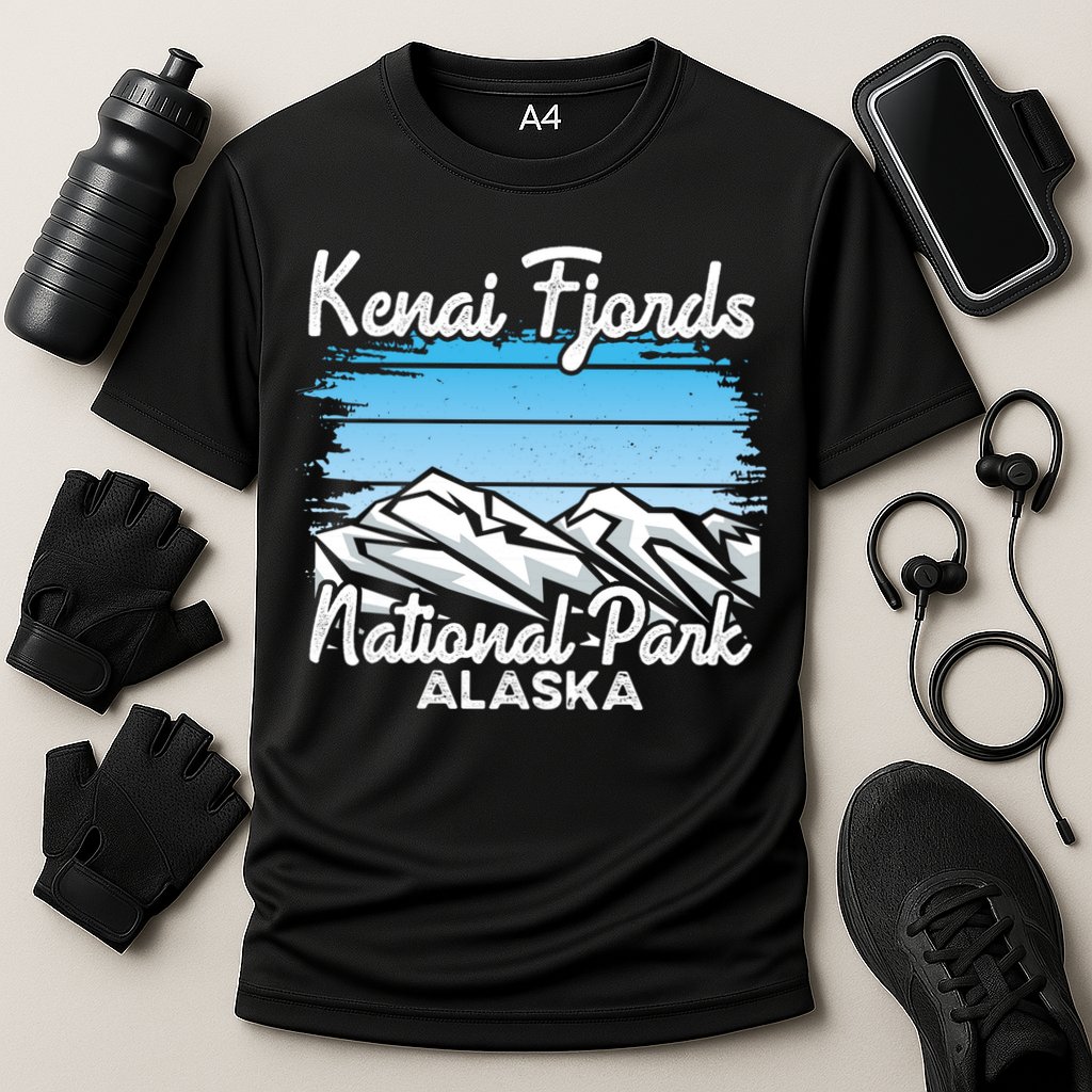 Kenai Fjords National Park Alaska Explore Nature Hiking Gift Cooling Performance Crew T-Shirt