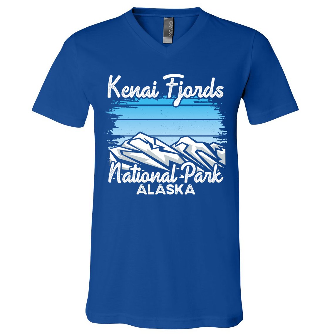 Kenai Fjords National Park Alaska Explore Nature Hiking Gift V-Neck T-Shirt
