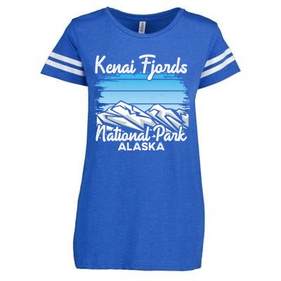 Kenai Fjords National Park Alaska Explore Nature Hiking Gift Enza Ladies Jersey Football T-Shirt