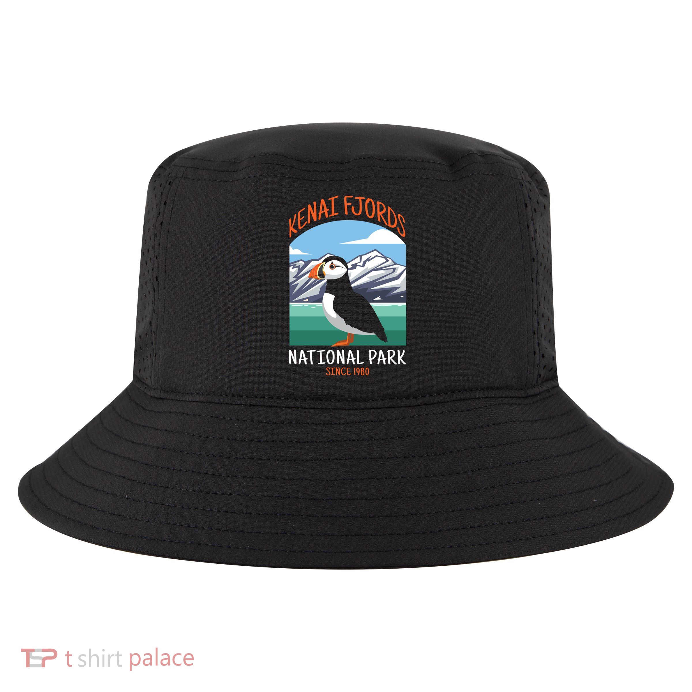 Kenai Fjords National Park Us Puffin Bird Alaska Gift Cool Comfort Performance Bucket Hat