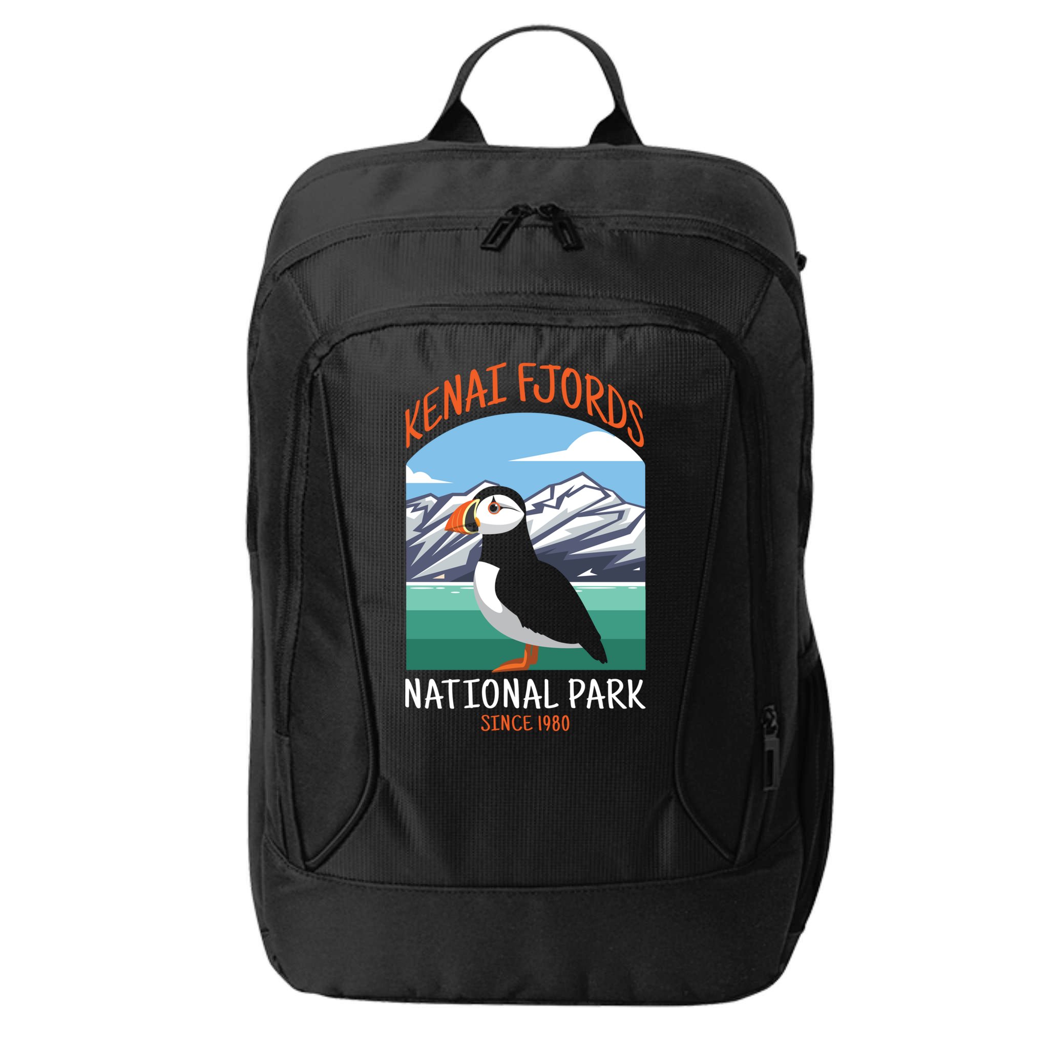 Kenai Fjords National Park Us Puffin Bird Alaska Gift City Backpack