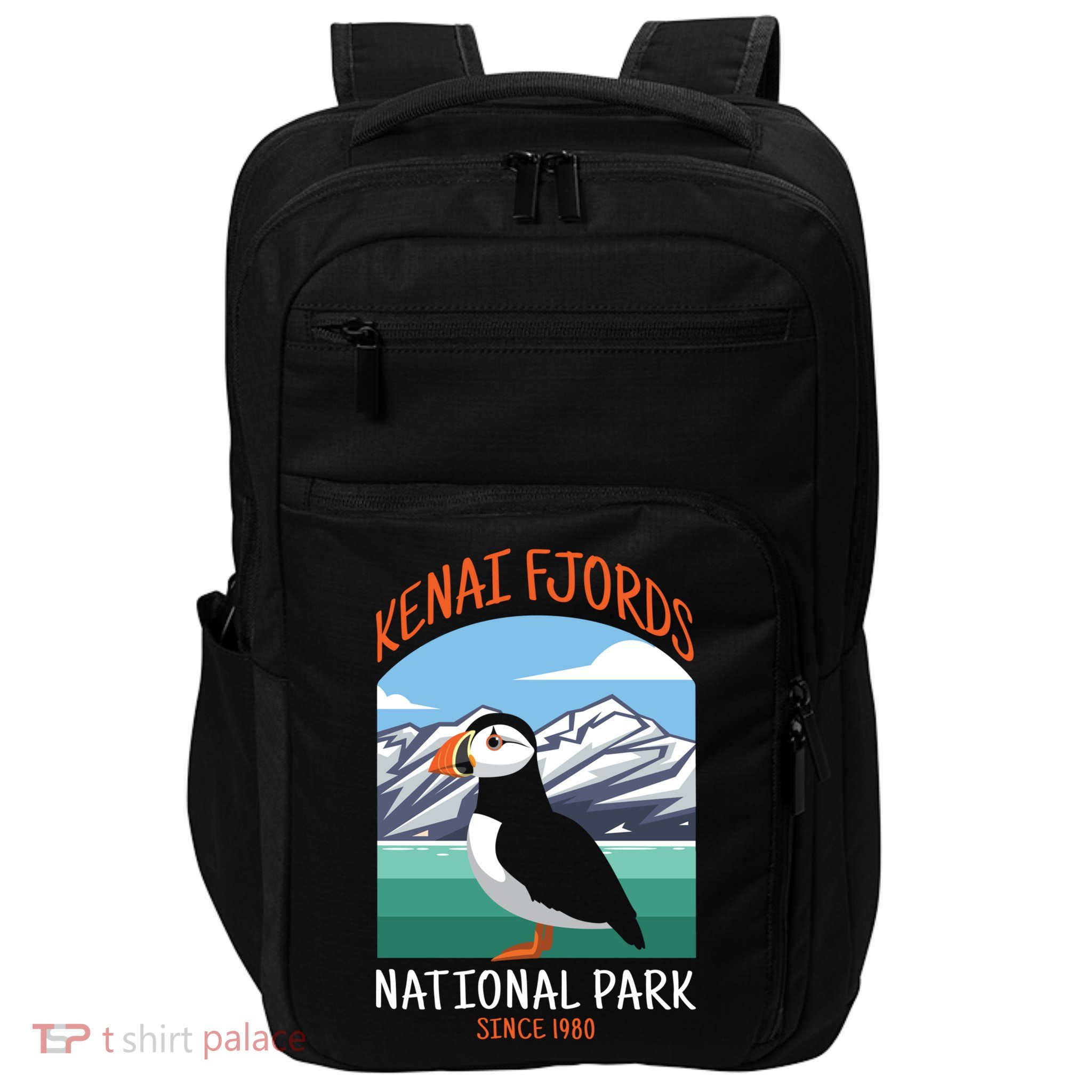 Kenai Fjords National Park Us Puffin Bird Alaska Gift Impact Tech Backpack
