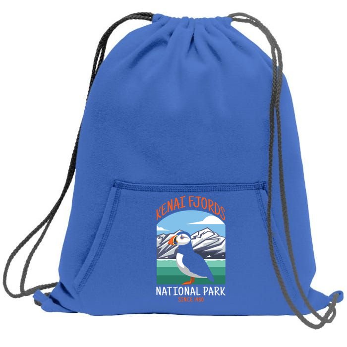 Kenai Fjords National Park Us Puffin Bird Alaska Gift Sweatshirt Cinch Pack Bag