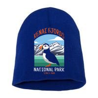 Kenai Fjords National Park Us Puffin Bird Alaska Gift Short Acrylic Beanie