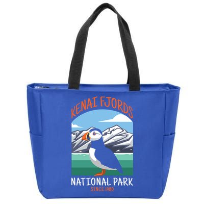 Kenai Fjords National Park Us Puffin Bird Alaska Gift Zip Tote Bag