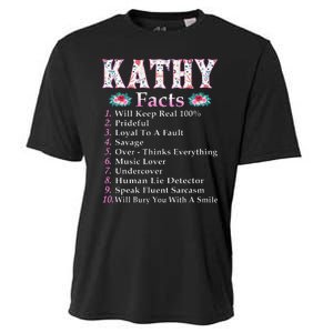 Kathy First Name Kathy Facts Floral Cooling Performance Crew T-Shirt