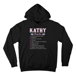 Kathy First Name Kathy Facts Floral Hoodie