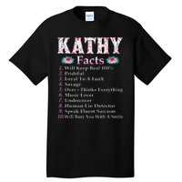 Kathy First Name Kathy Facts Floral Tall T-Shirt