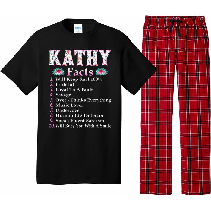 Kathy First Name Kathy Facts Floral Pajama Set