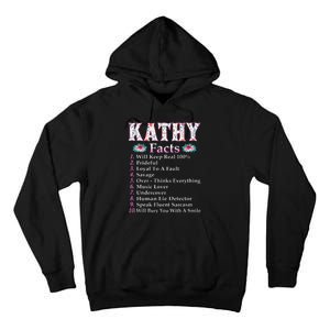 Kathy First Name Kathy Facts Floral Tall Hoodie