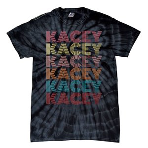 Kacey First Name Kacey Retro Tie-Dye T-Shirt