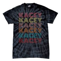 Kacey First Name Kacey Retro Tie-Dye T-Shirt