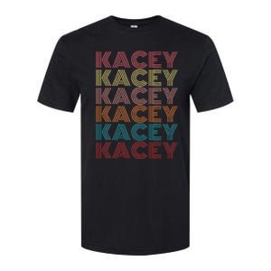 Kacey First Name Kacey Retro Softstyle CVC T-Shirt