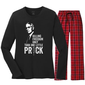 Killing Freedom Only Took One Little Prick Anti Dr Fauci Women's Long Sleeve Flannel Pajama Set 